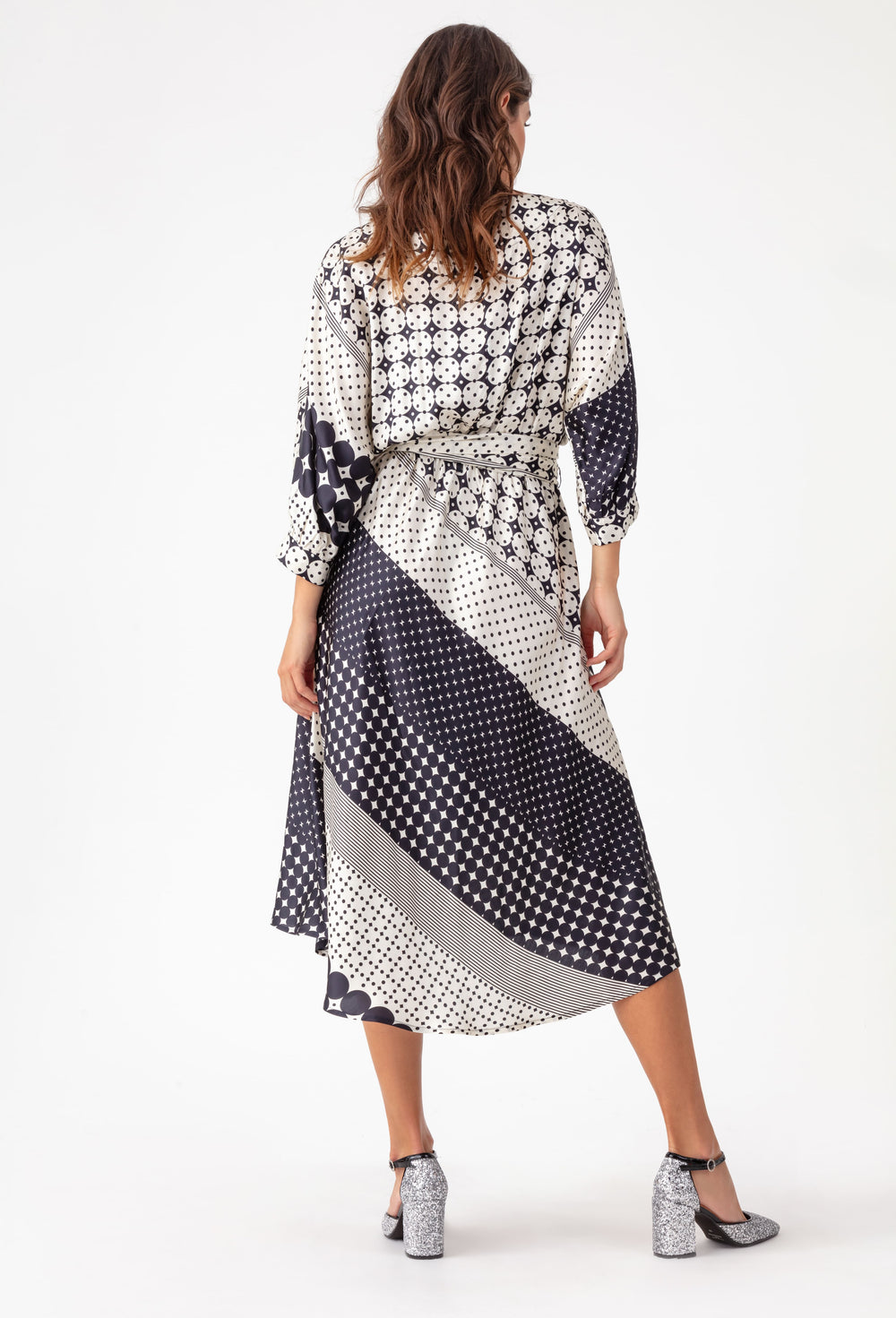 Robe ceinturée Pippa manches 3/4 5