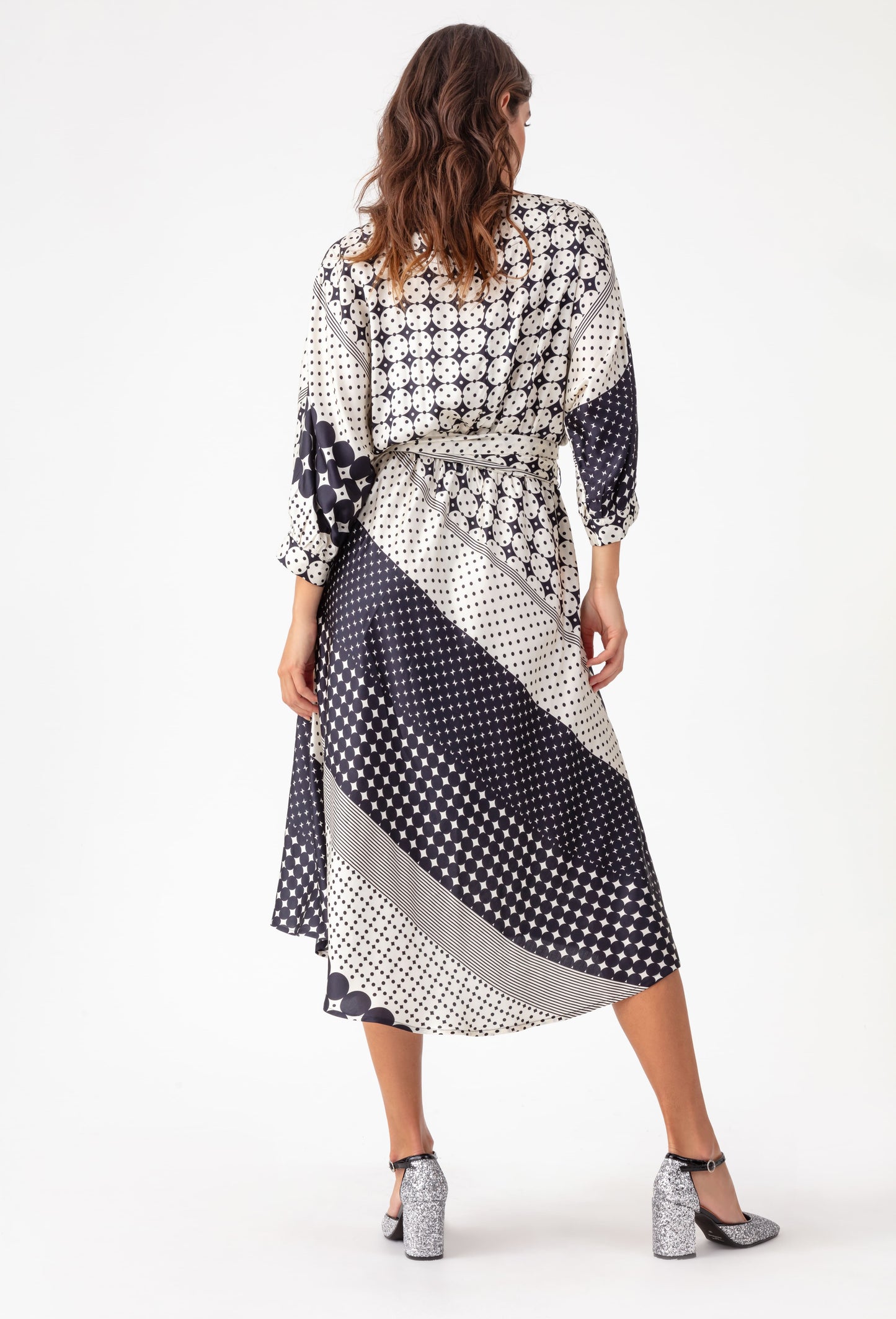 Robe ceinturée Pippa manches 3/4 5