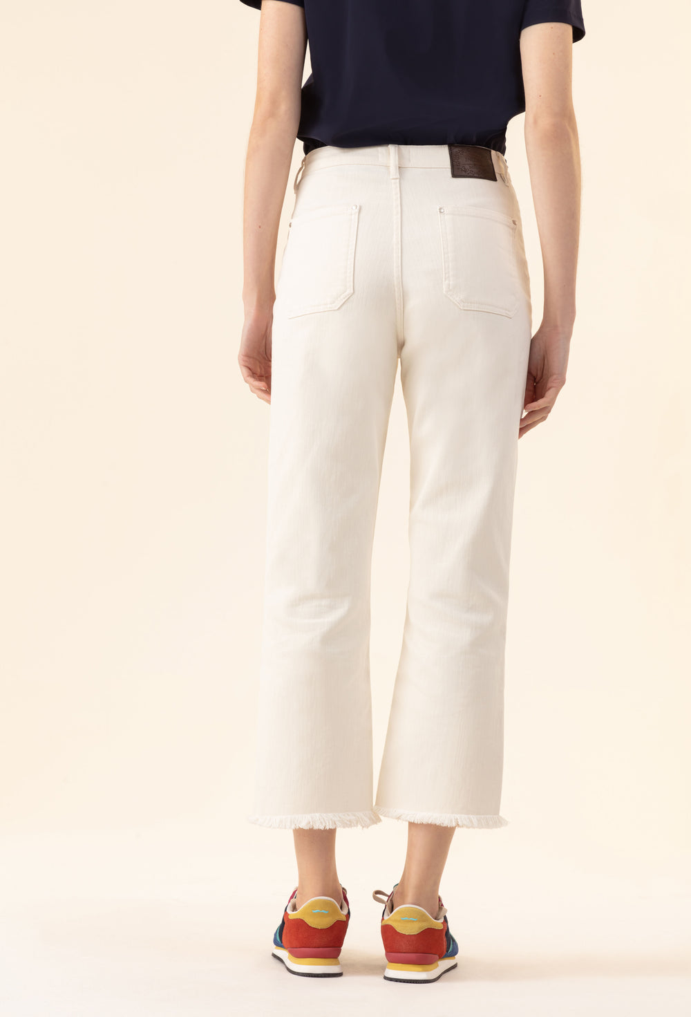Jean Musc en coton écru 3