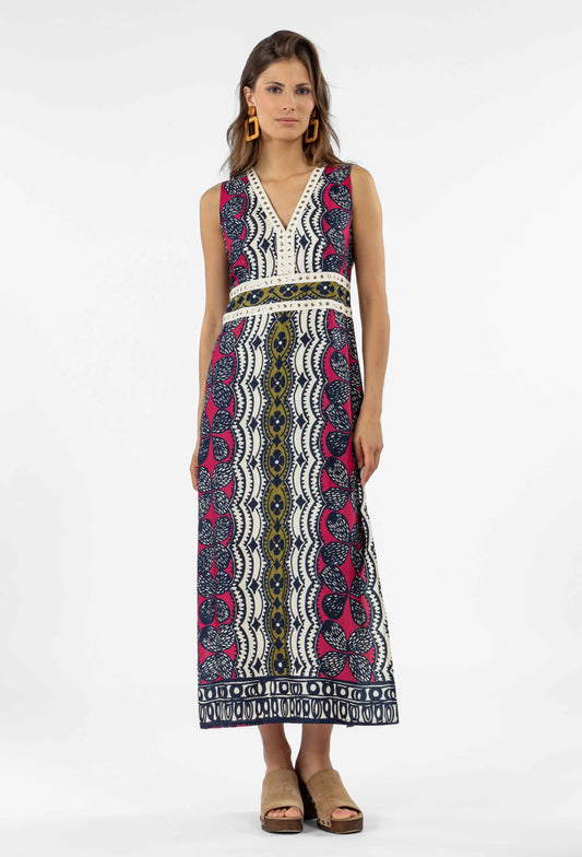 Robe longue Darla en twill 1