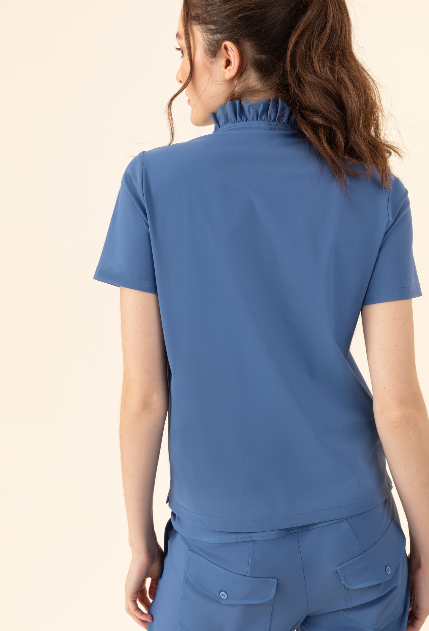 Tee-Shirt Bonheur en jersey technique bleu 2