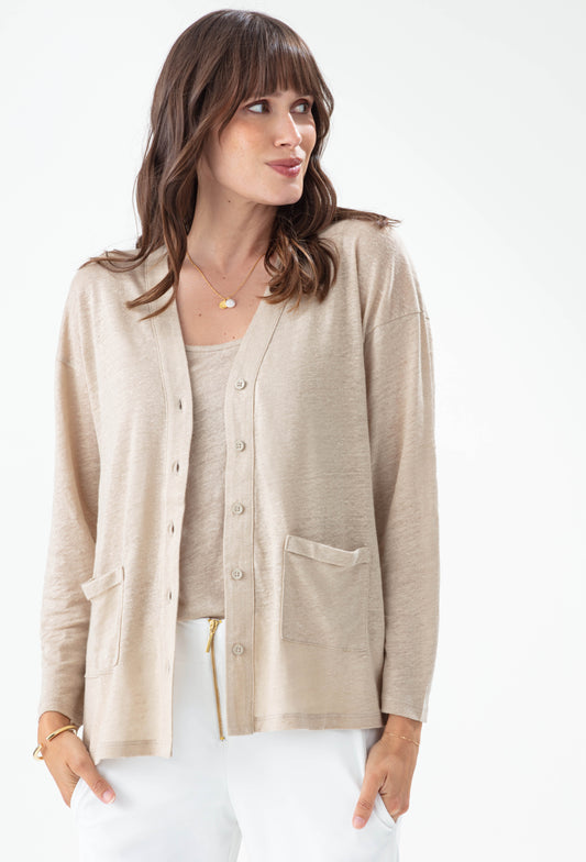 Gilet fin Divinité beige 1