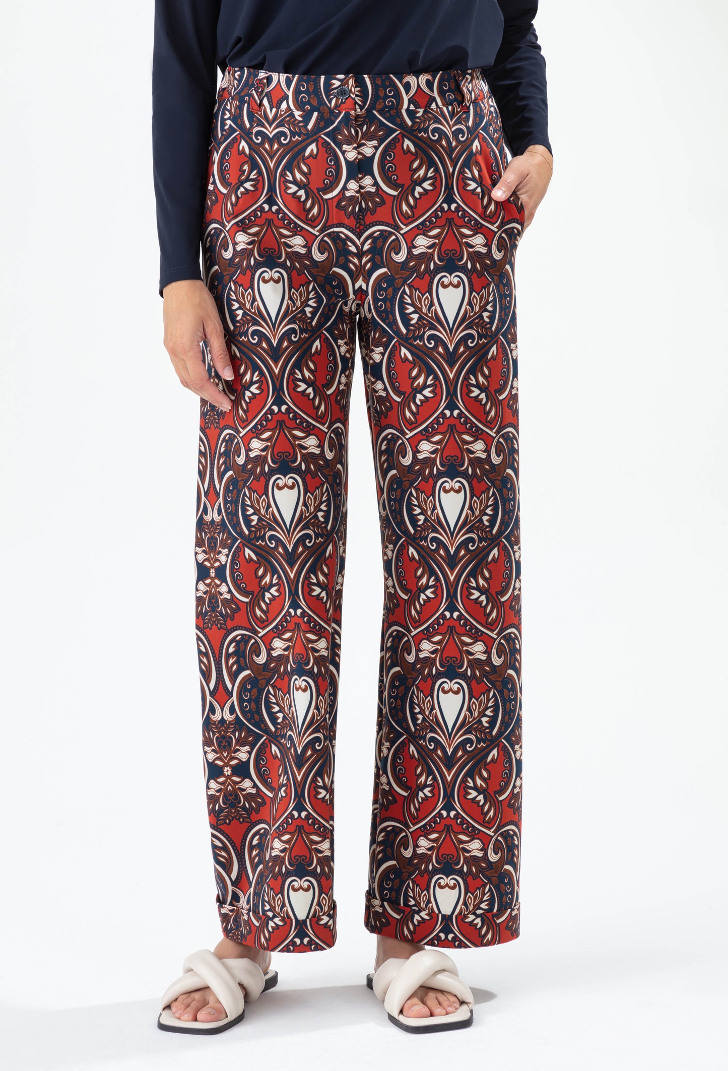 Pantalon Lauren imprimé baroque en jersey technique 5