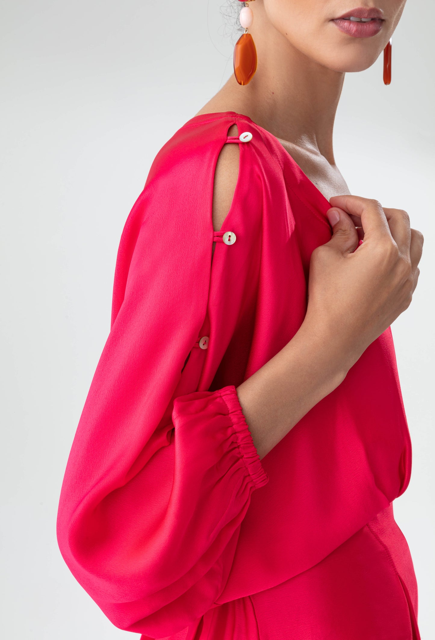 Blouse sauvage rose hibiscus 3