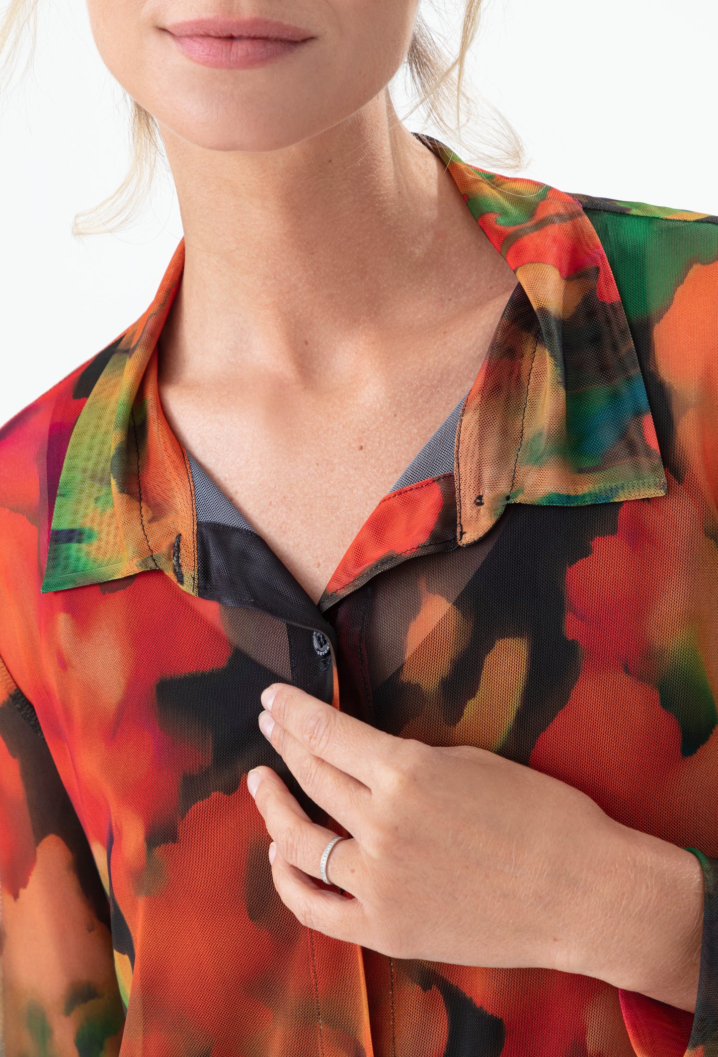 Chemise Anne imprimé black flowers 2