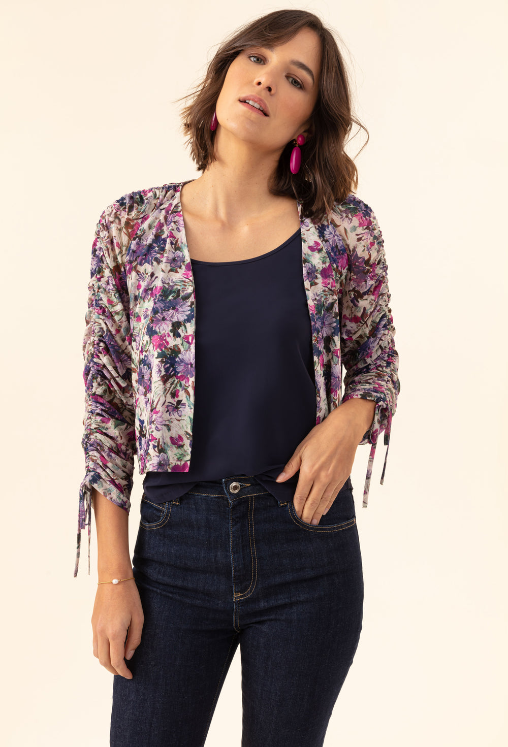 Boléro Floral imprimé fleuri 2