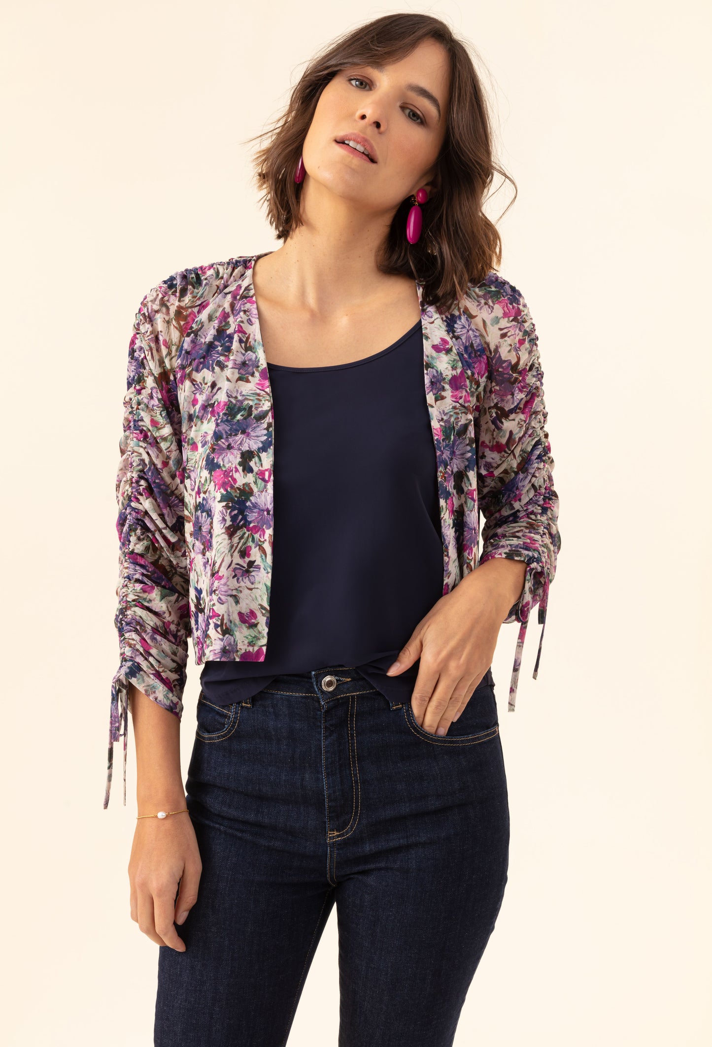 Boléro Floral imprimé fleuri 2