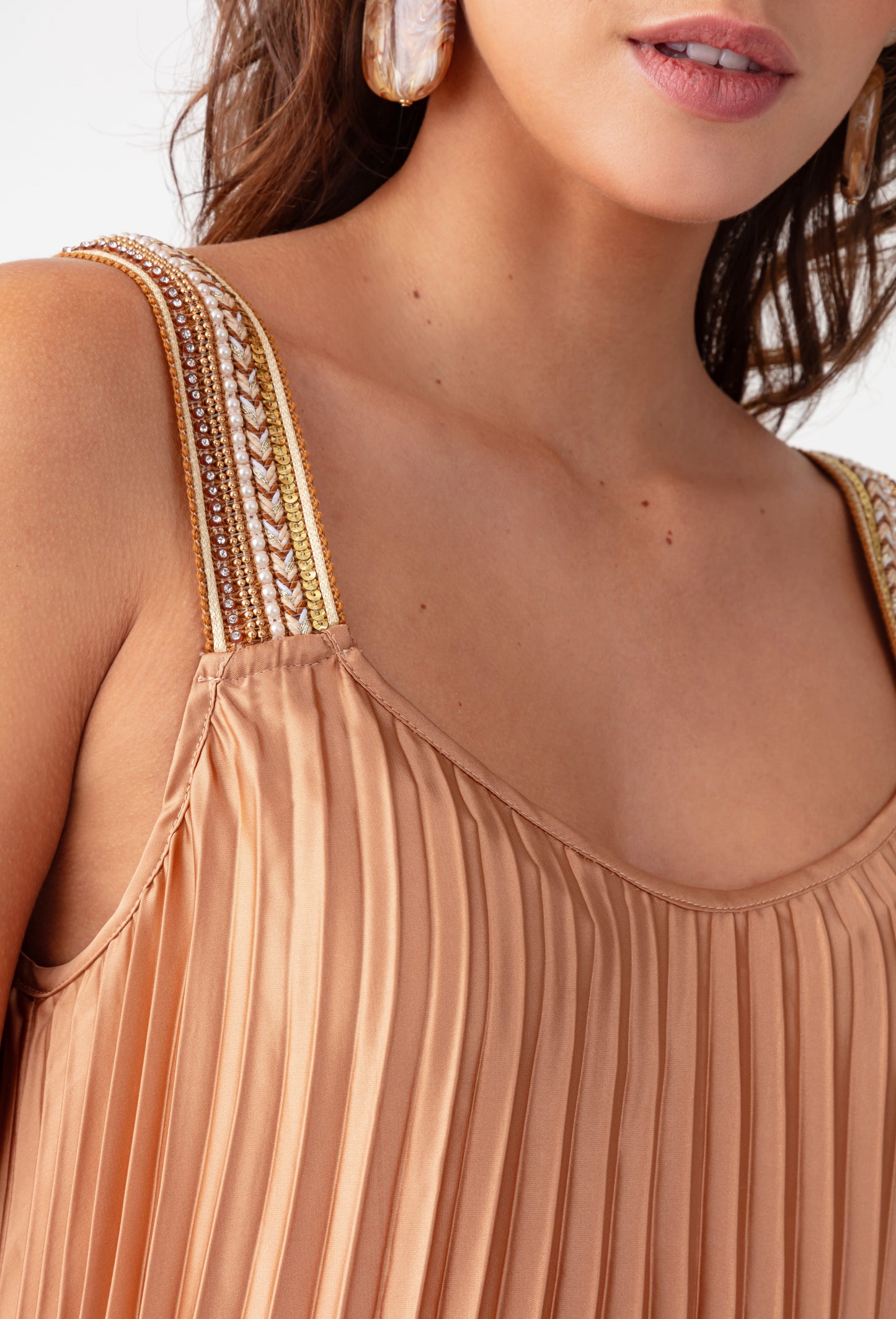 Robe longue plissée Tyana 2