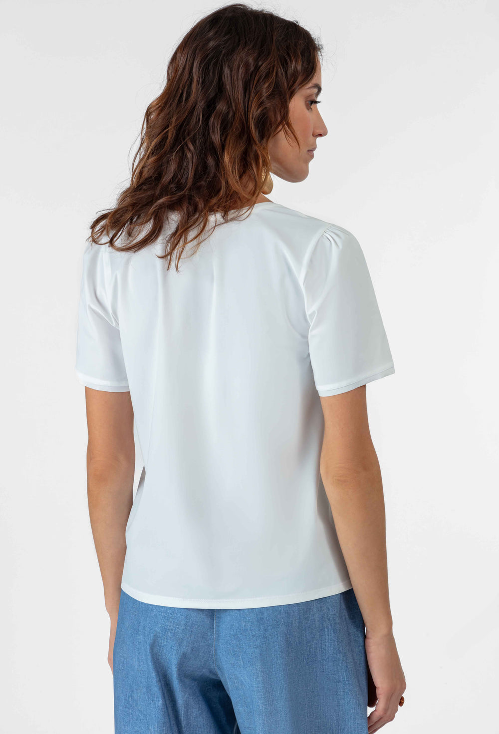 T-shirt Anae en jersey technique blanc 4