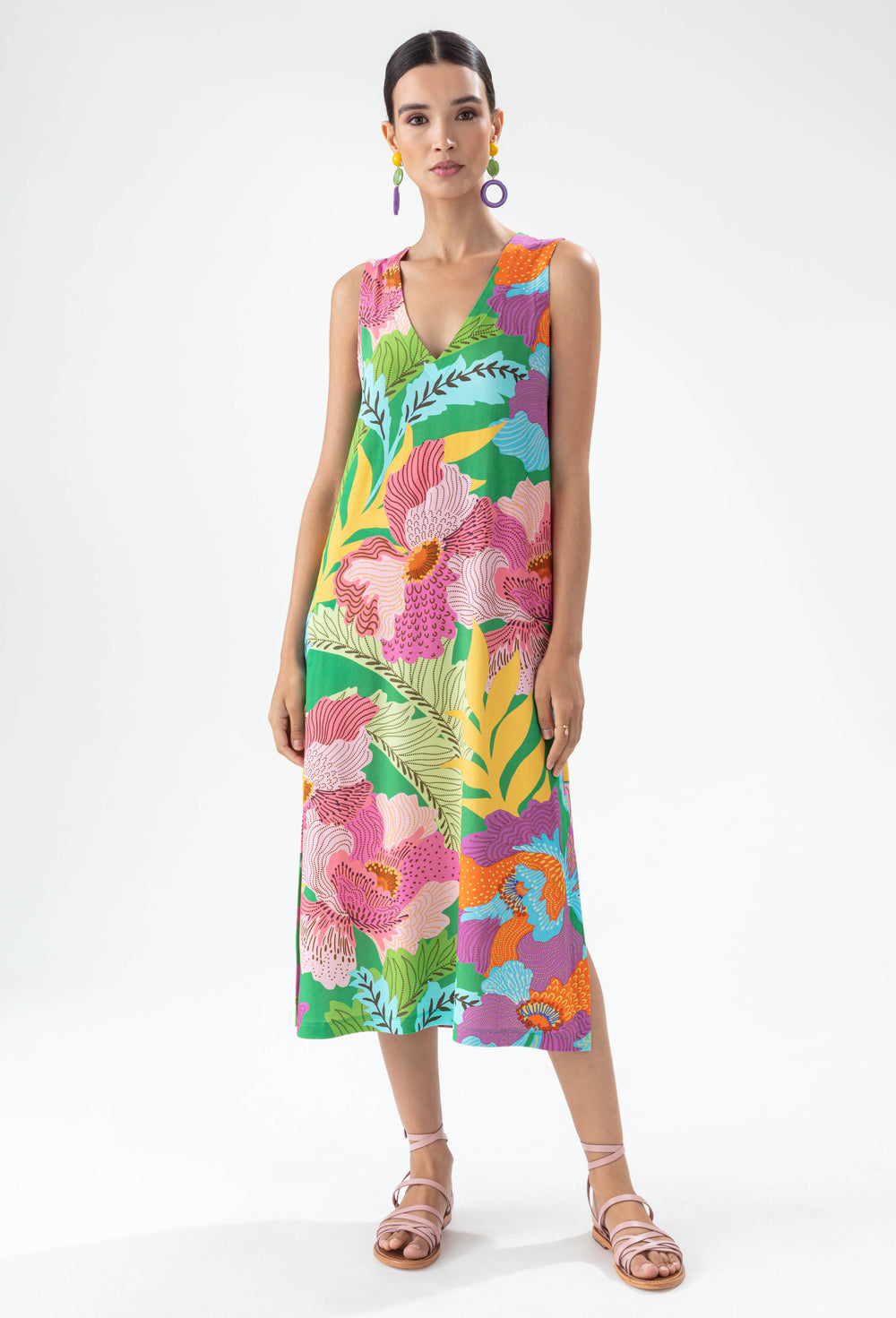 Robe Prisme imprimé colors flowers 1