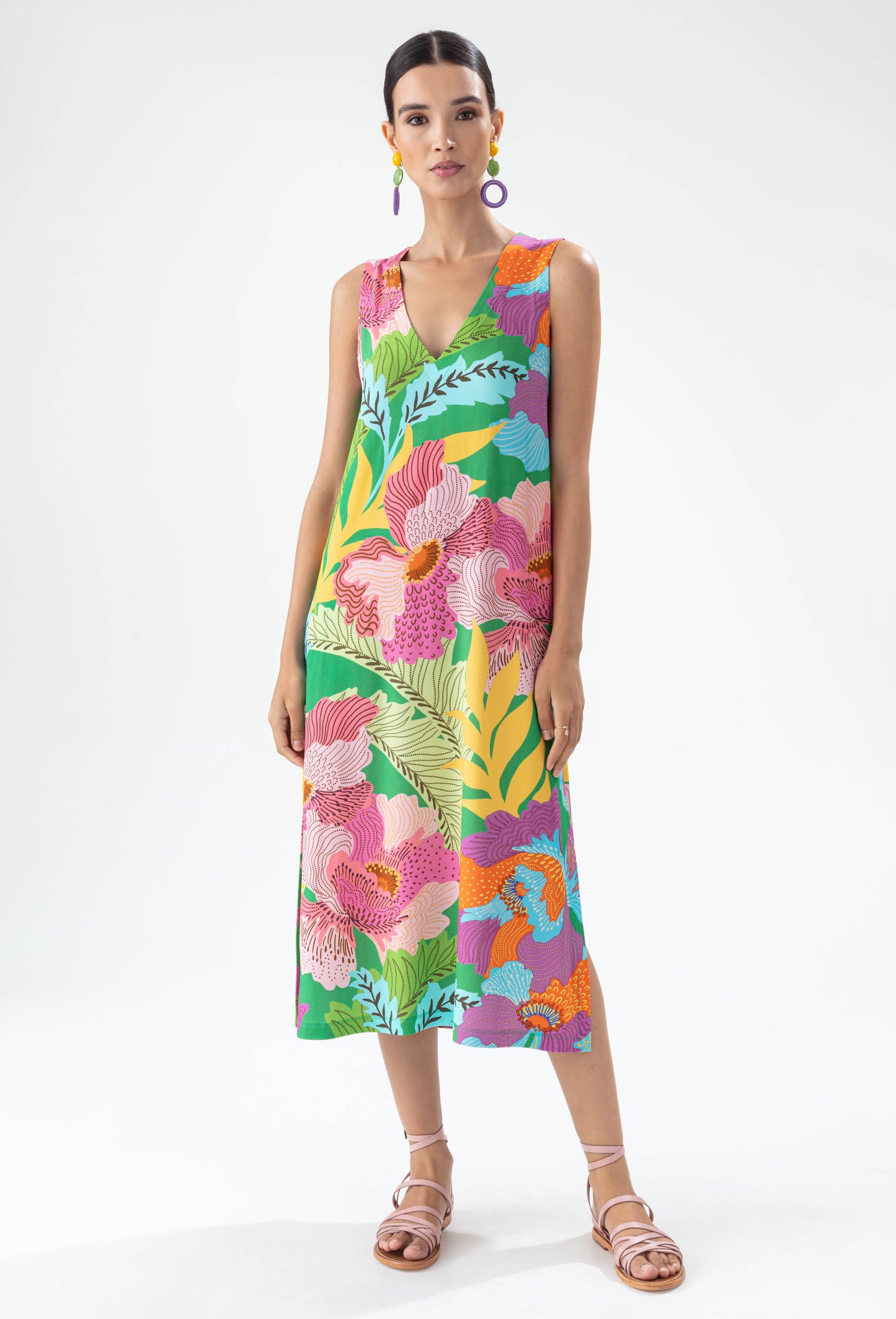 Robe Prisme imprimé colors flowers 1
