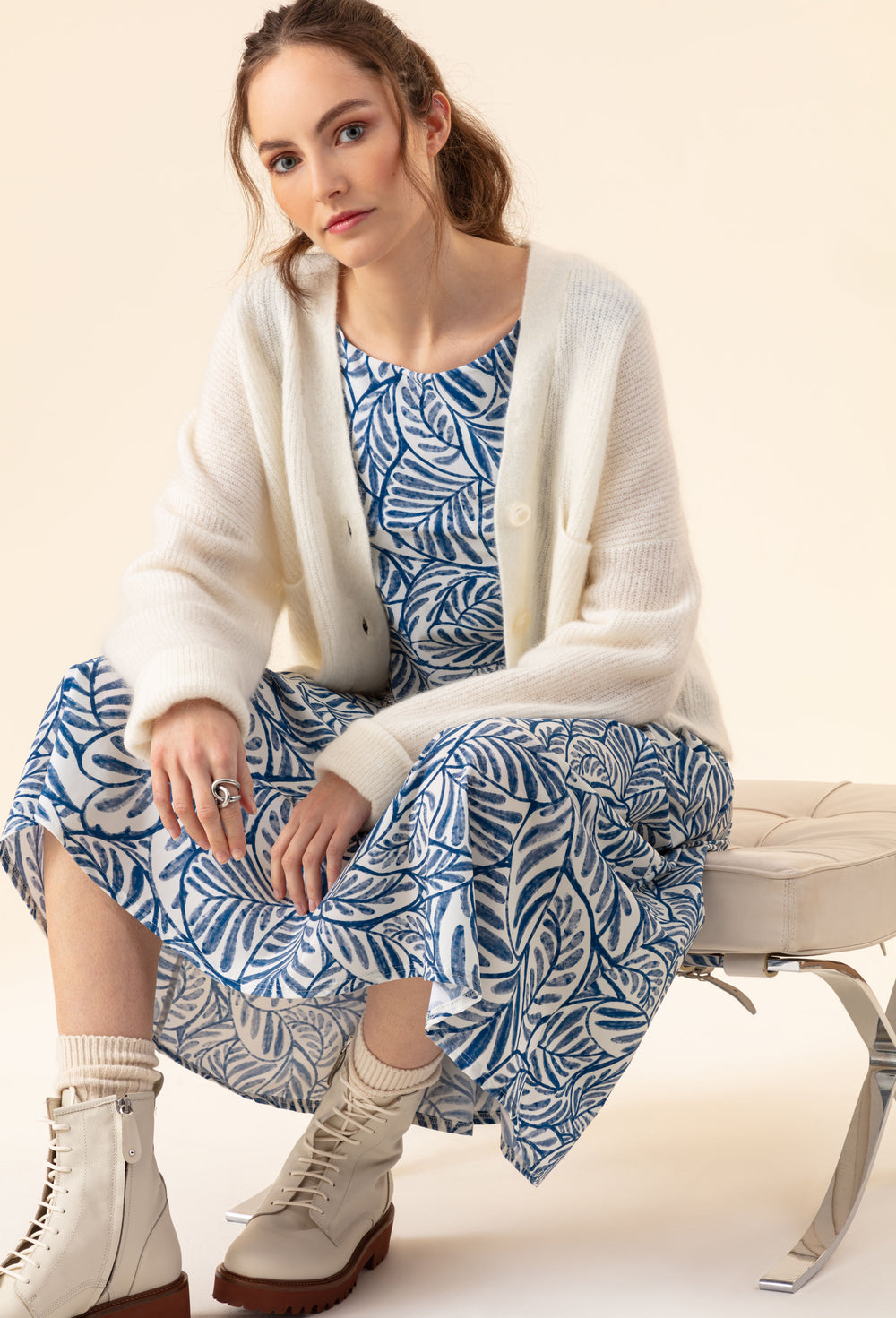 Robe Ecume imprimé fleuri 2