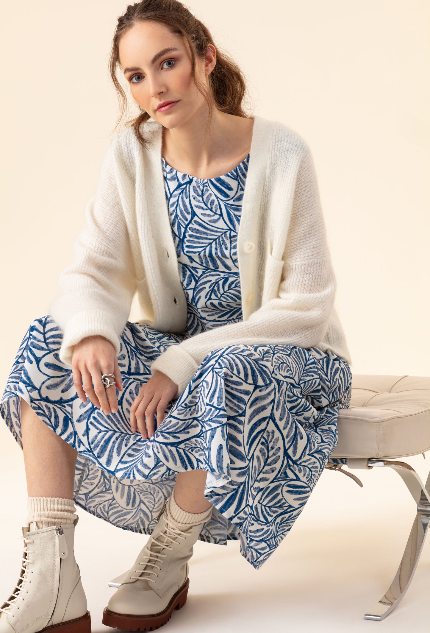 Robe Ecume imprimé fleuri 2