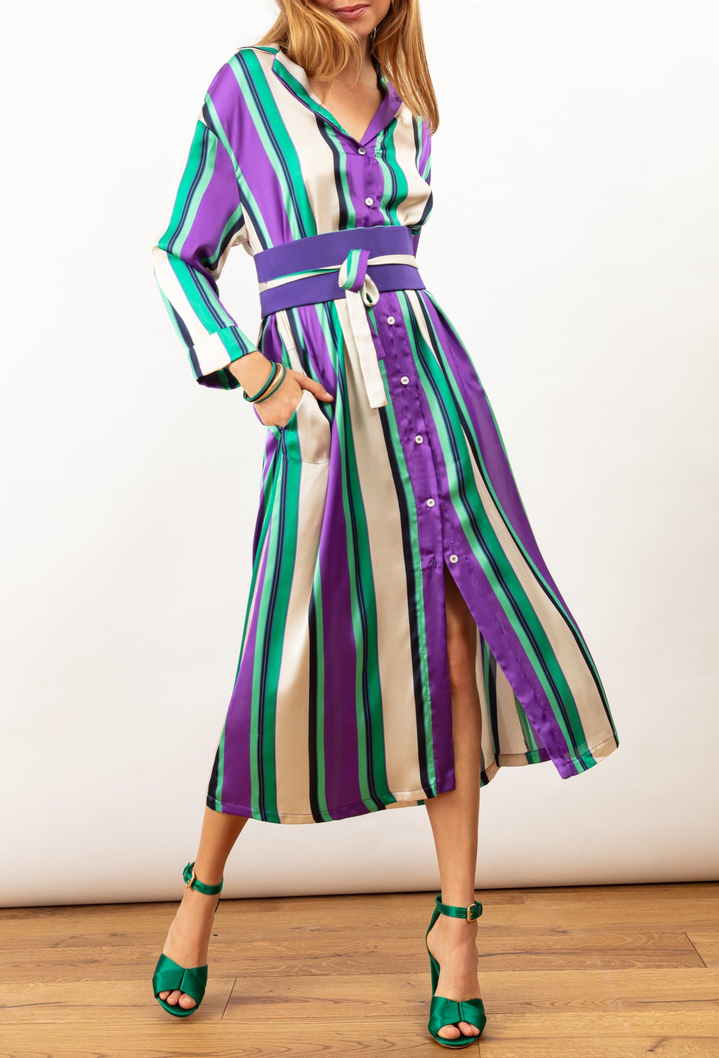 Robe-chemise + Ceinture Ambre 2