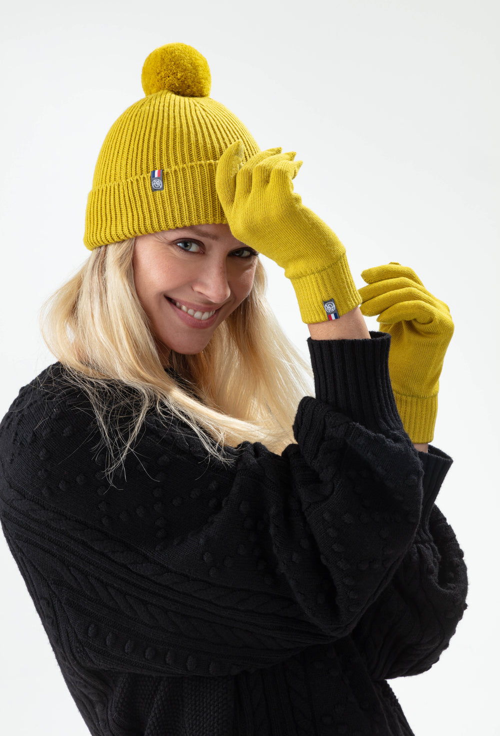 Gants Tactiles Pia jaune citron 1