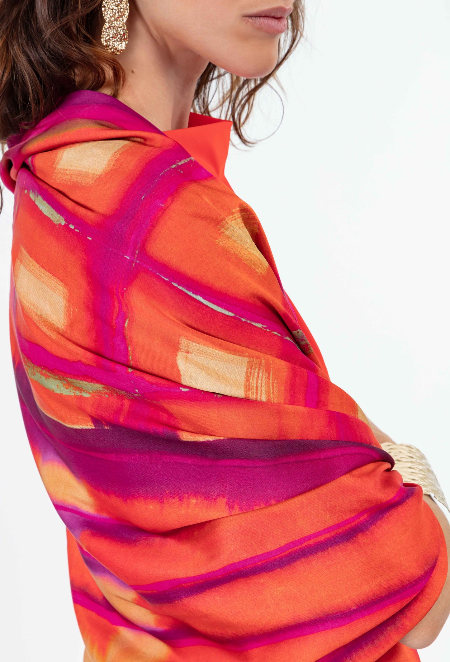 Etole Alvin en satin imprimé 2