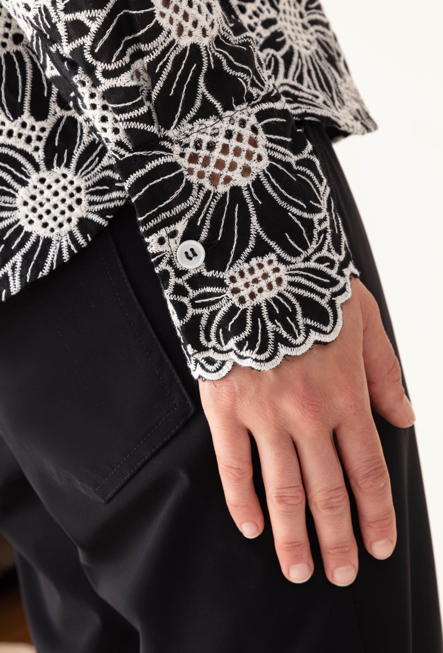 Chemise Erica en broderie 100% coton 5