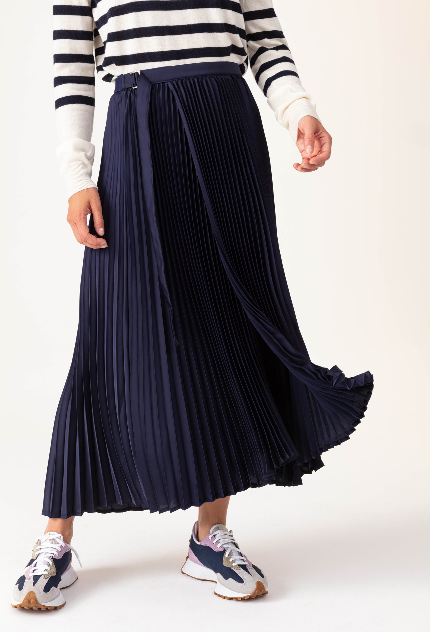 Jupe Martin plissée marine 2
