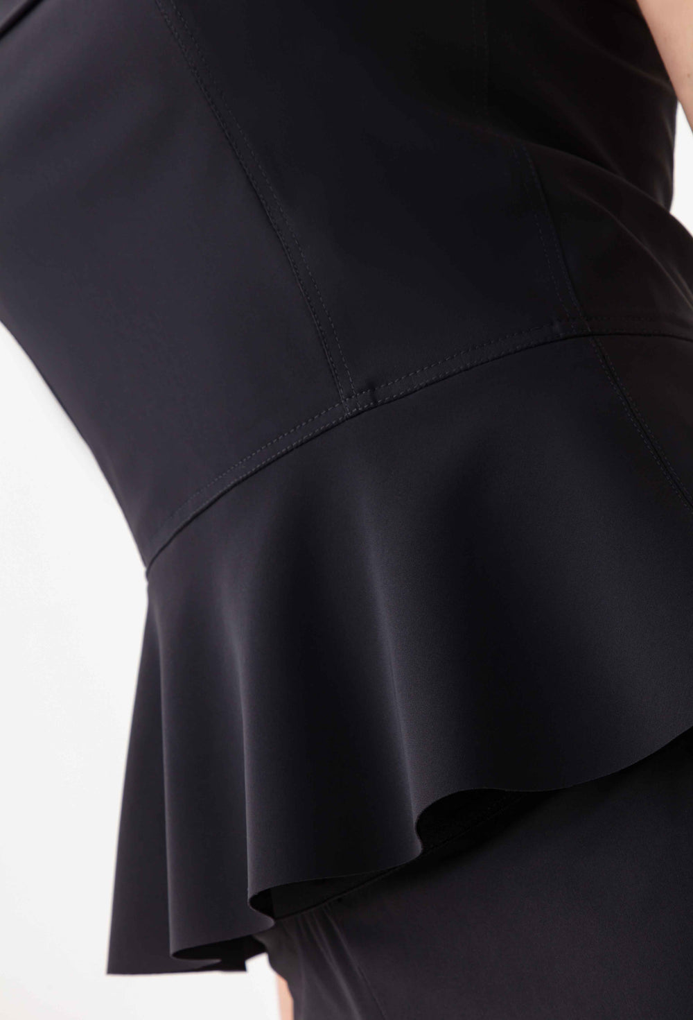 Bustier Camille noir en jersey technique 2