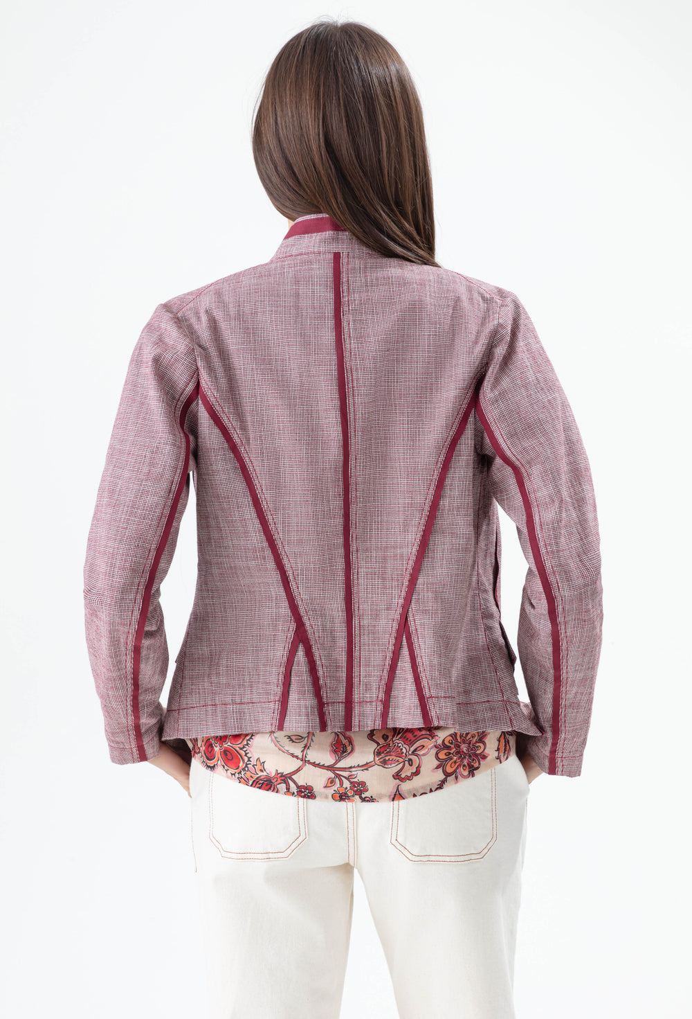 Veste fine Conscience à carreaux 3