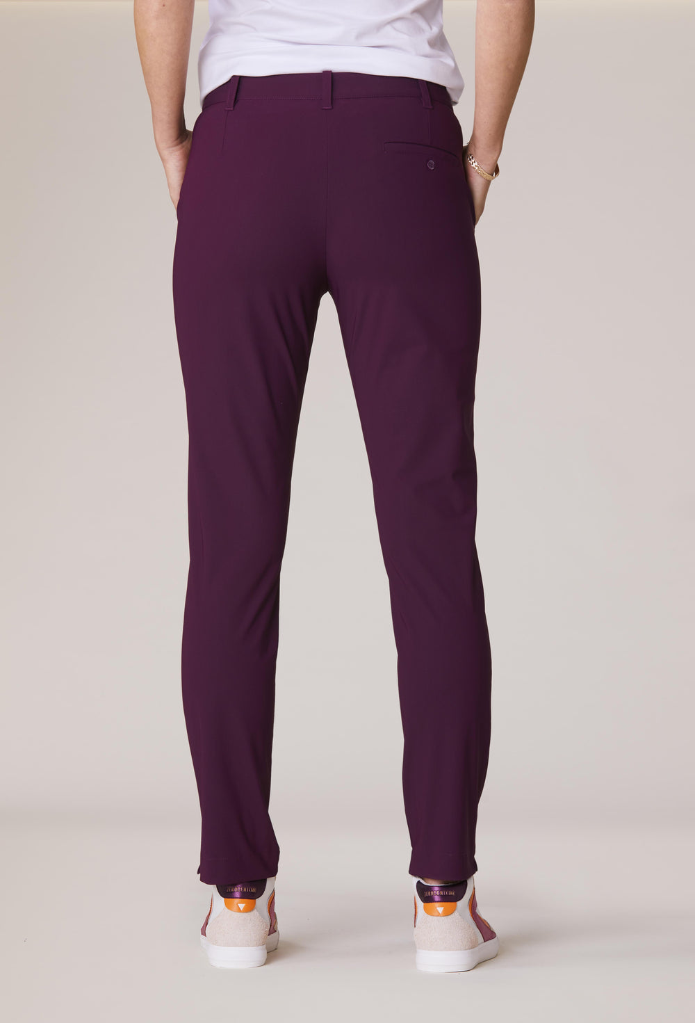 Pantalon Pony en jersey technique bordeaux 3