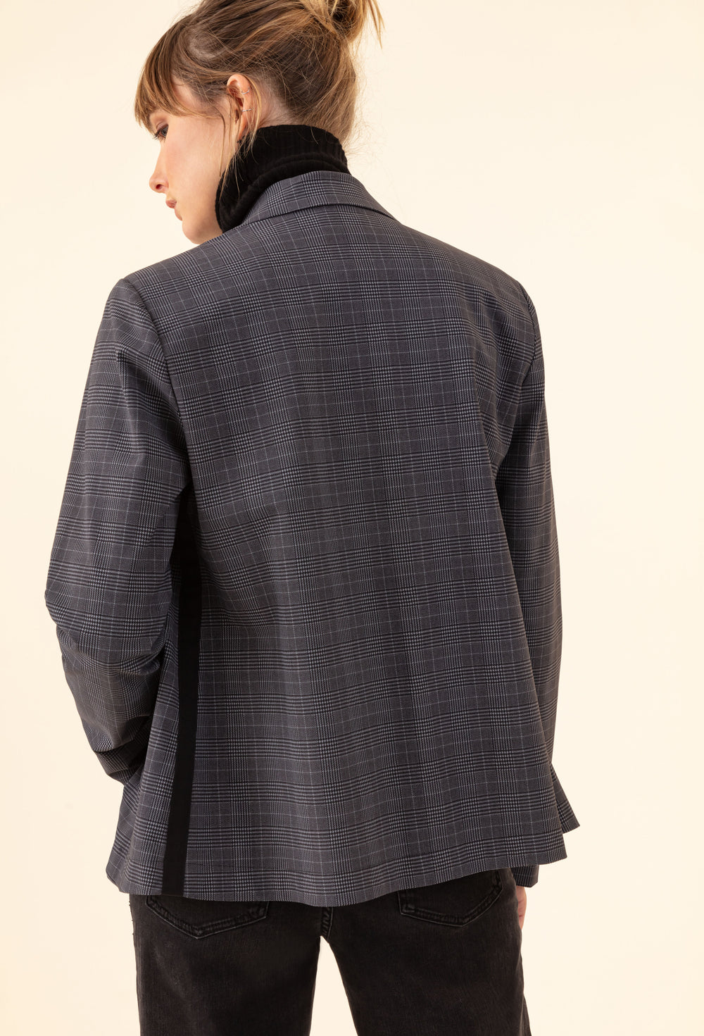 Veste Diego en jersey technique imprimé Prince de Galles 2