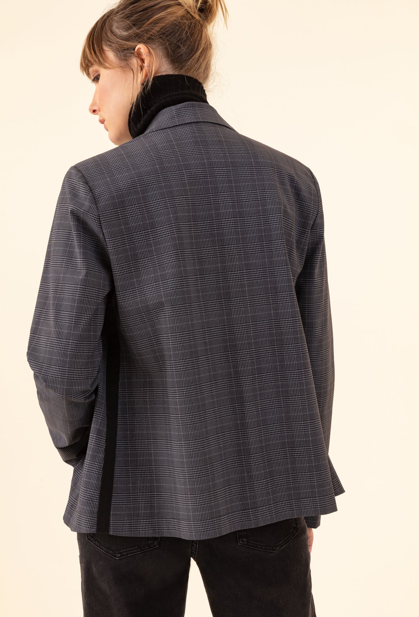 Veste Diego en jersey technique imprimé Prince de Galles 2