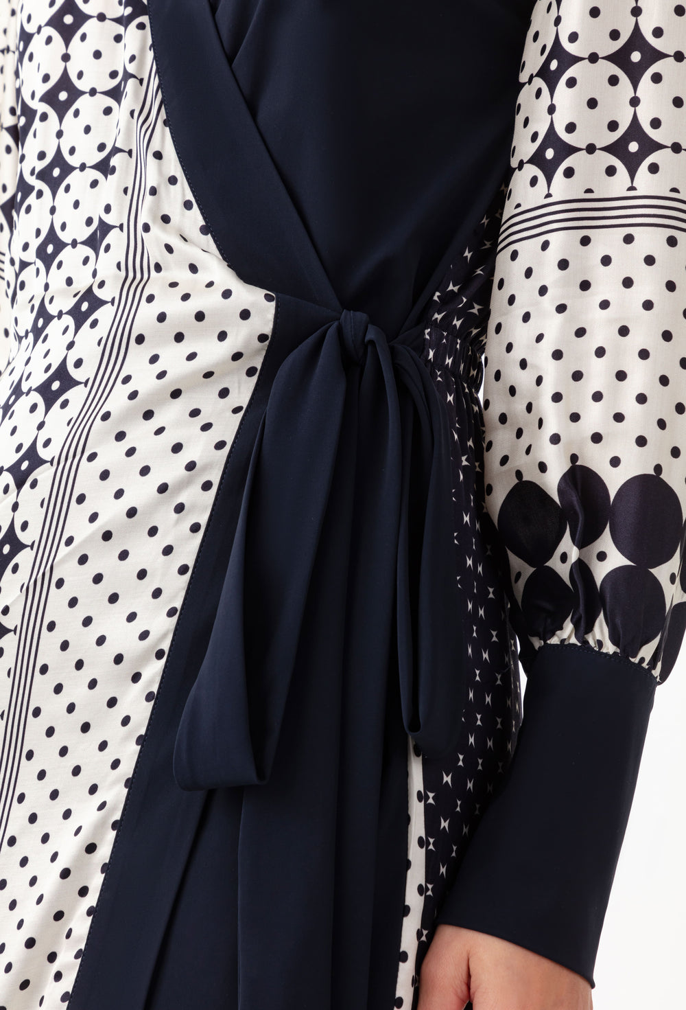 Robe portefeuille Viviane en jersey technique 2