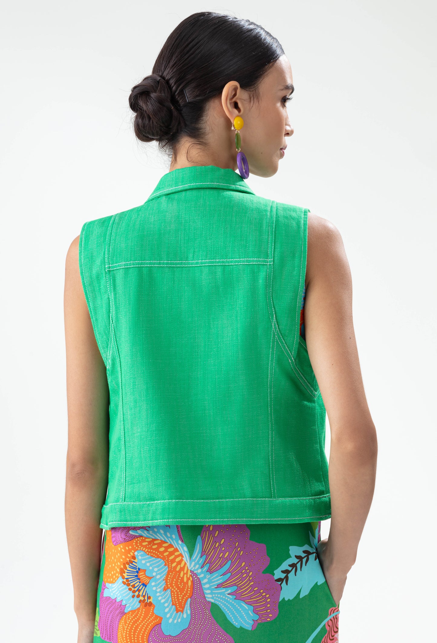 Veste Papillon en denim mint 3