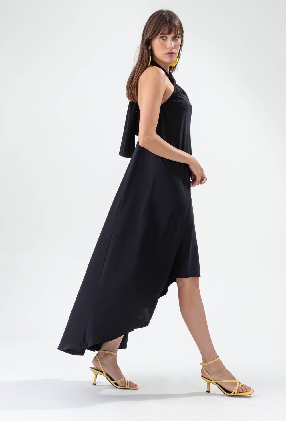 Robe Kiwi noire en jersey technique 3