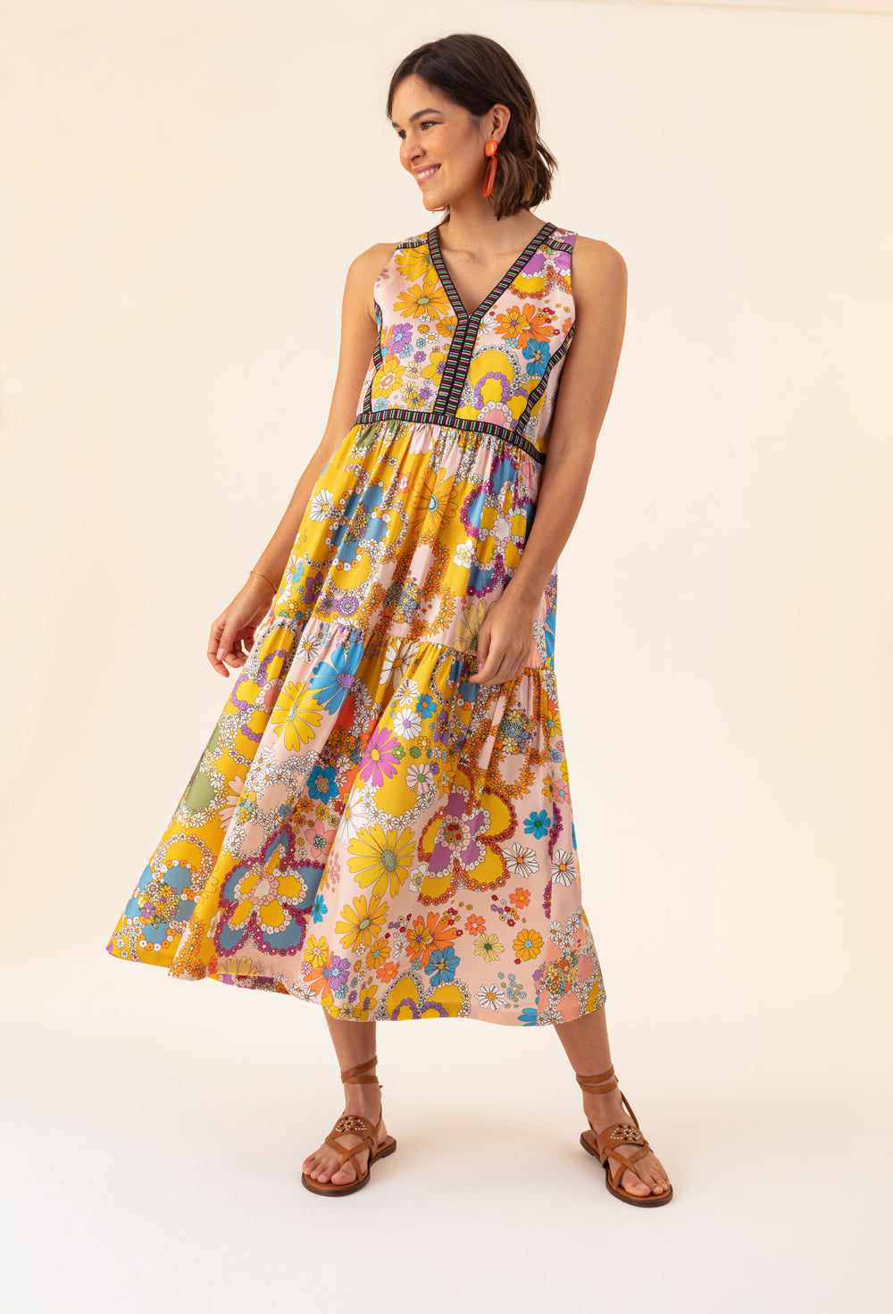 Robe Capucine imprimé fleuri 2