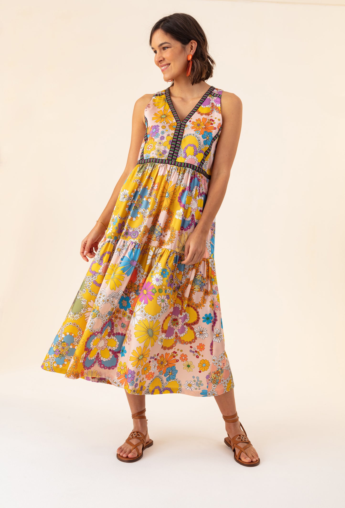 Robe Capucine imprimé fleuri 2
