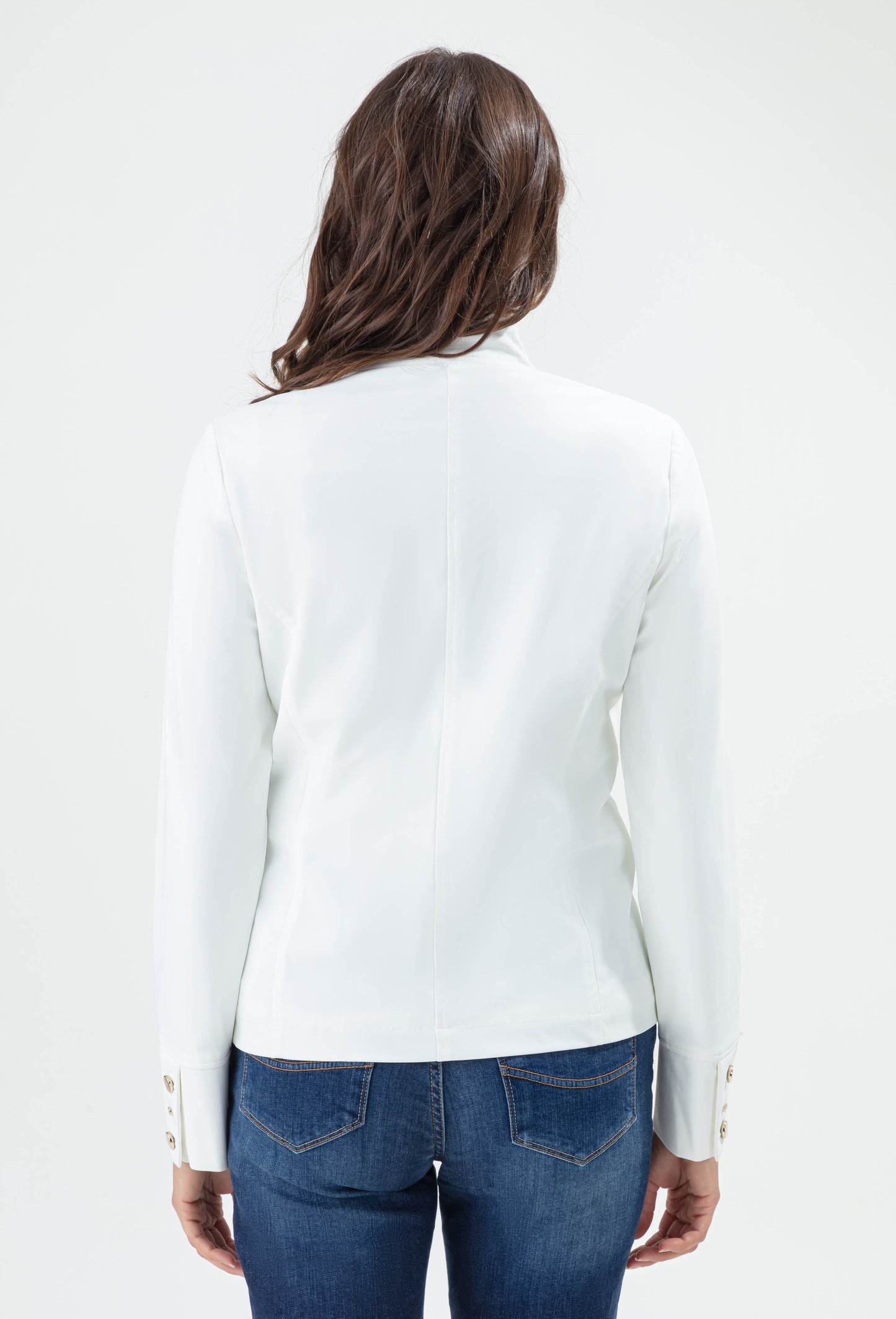 Veste Galet blanche en jersey technique 3