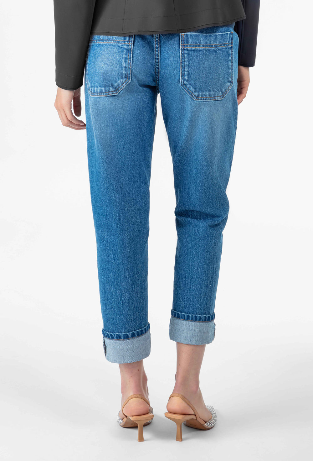 Jean mom Pavel en denim bleu 5
