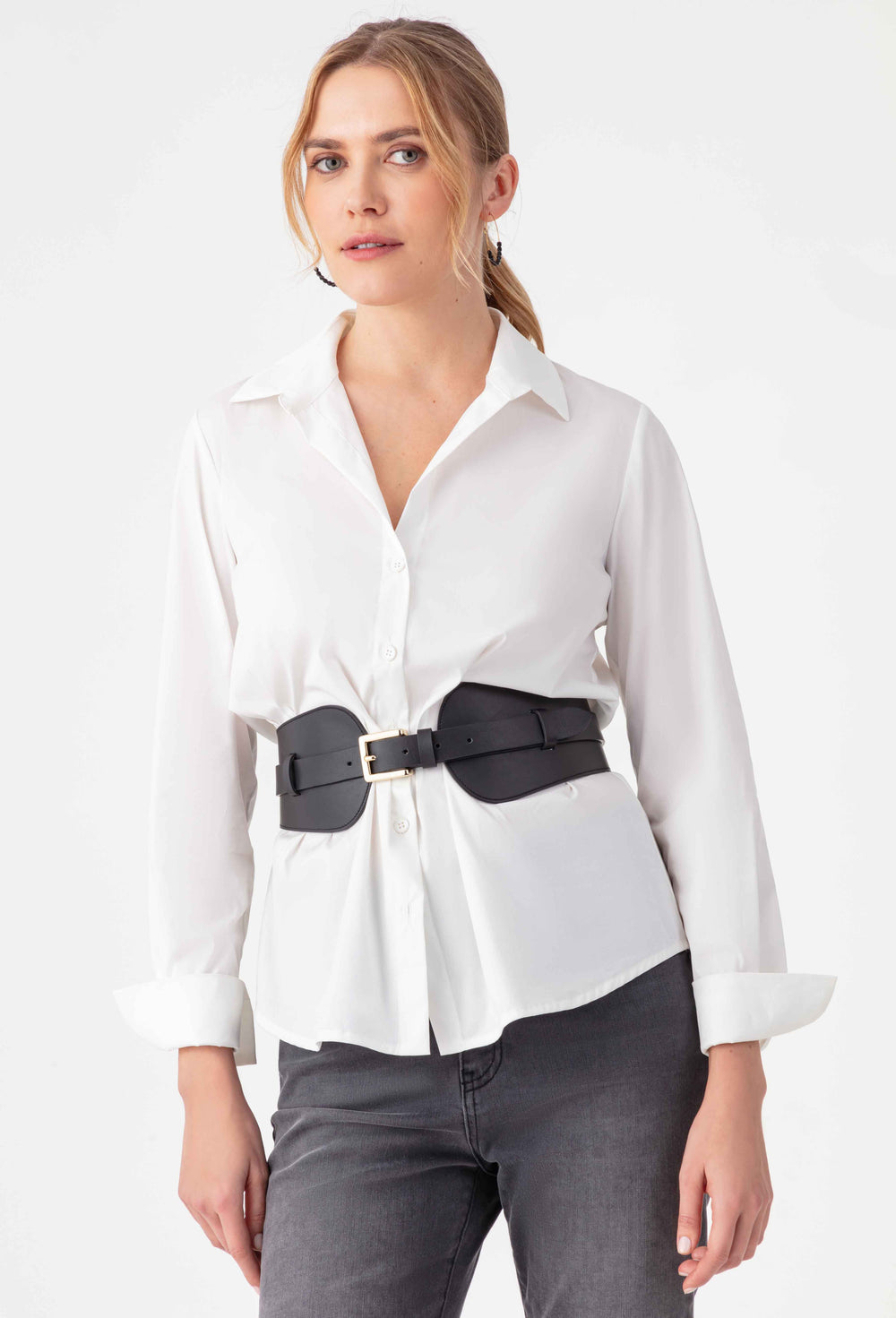 Ceinture Milo noir en cuir 3
