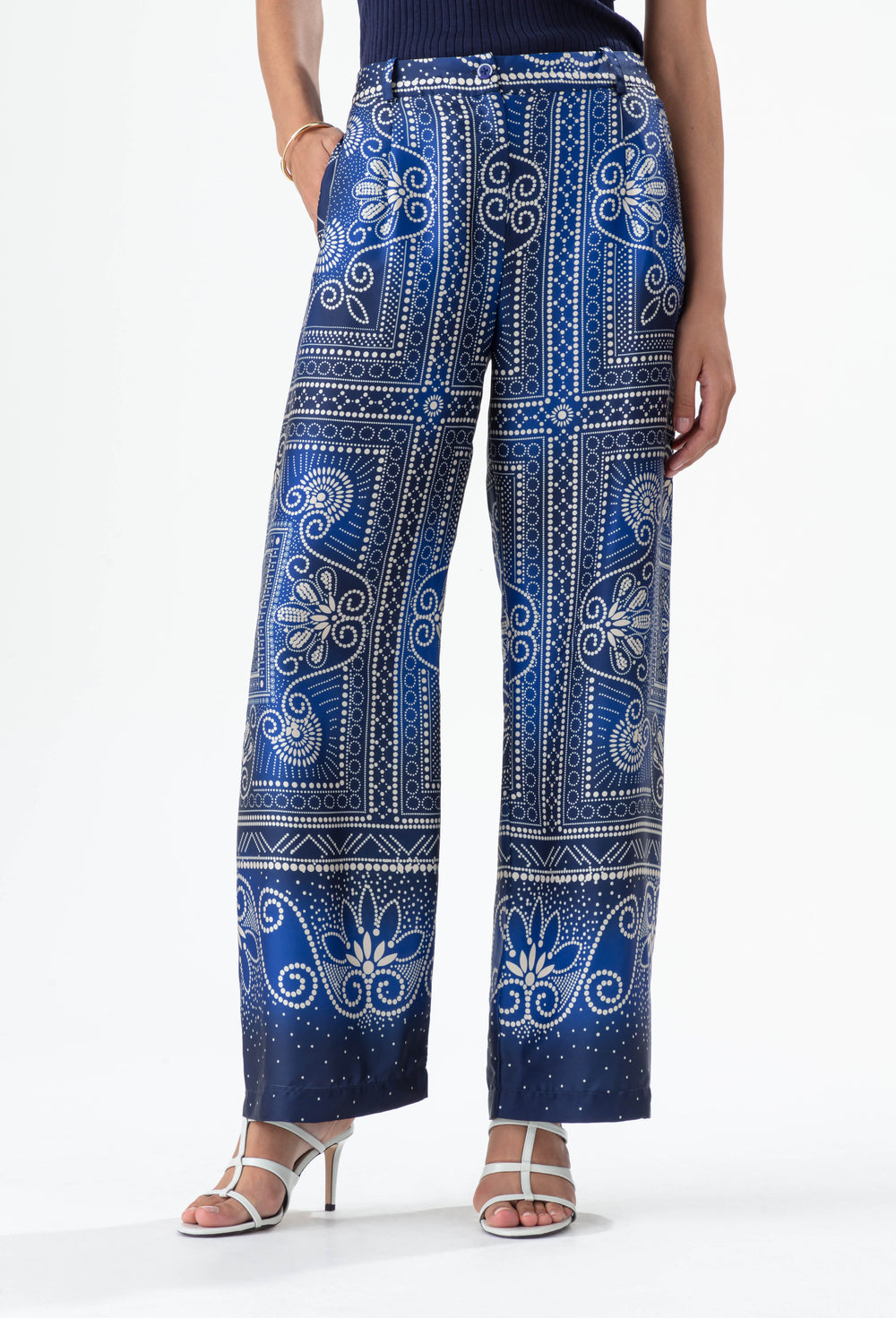 Pantalon fluide Gaultier imprimé 2