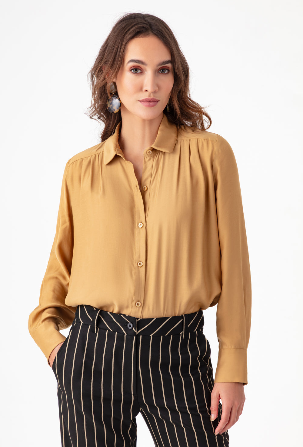 Chemise Sophia mordoré 1