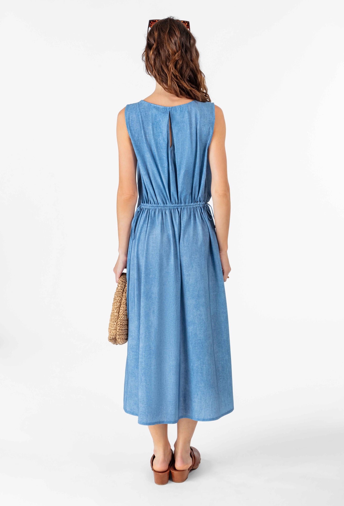 Robe Clem en jersey technique denim 3