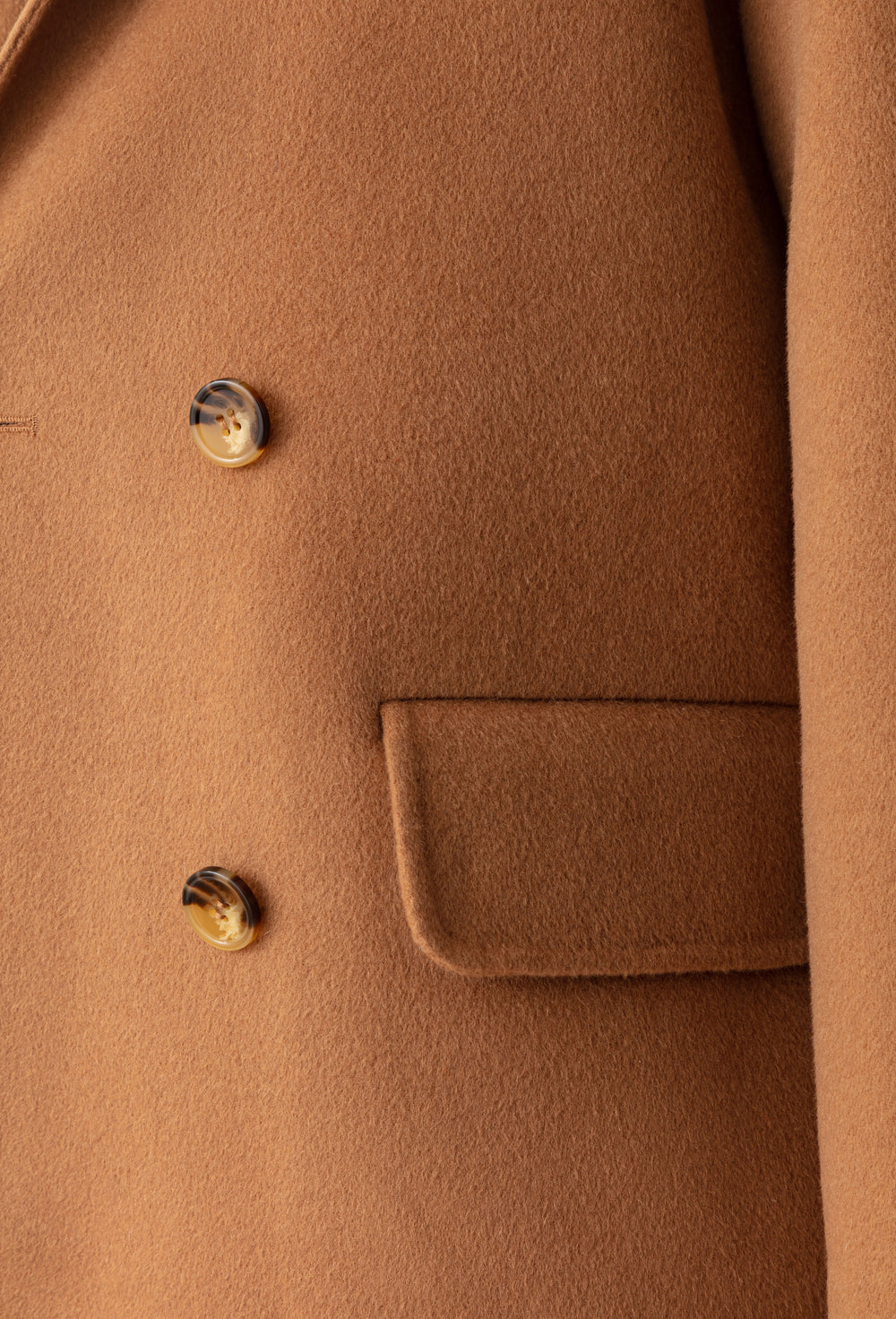 Manteau double face Amalia camel 100% laine 3