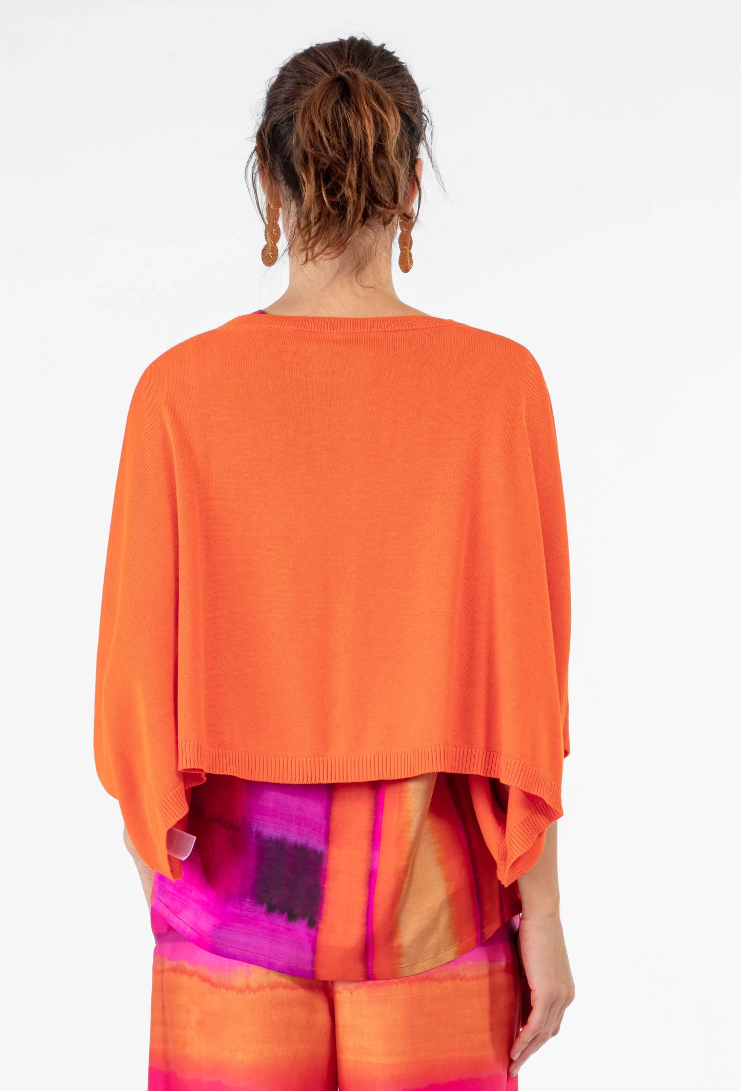 Pull oversize Flora orange 3