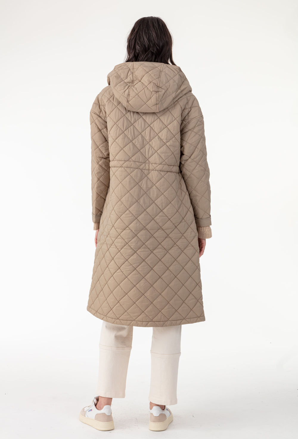 Doudoune longue Harvey beige 3