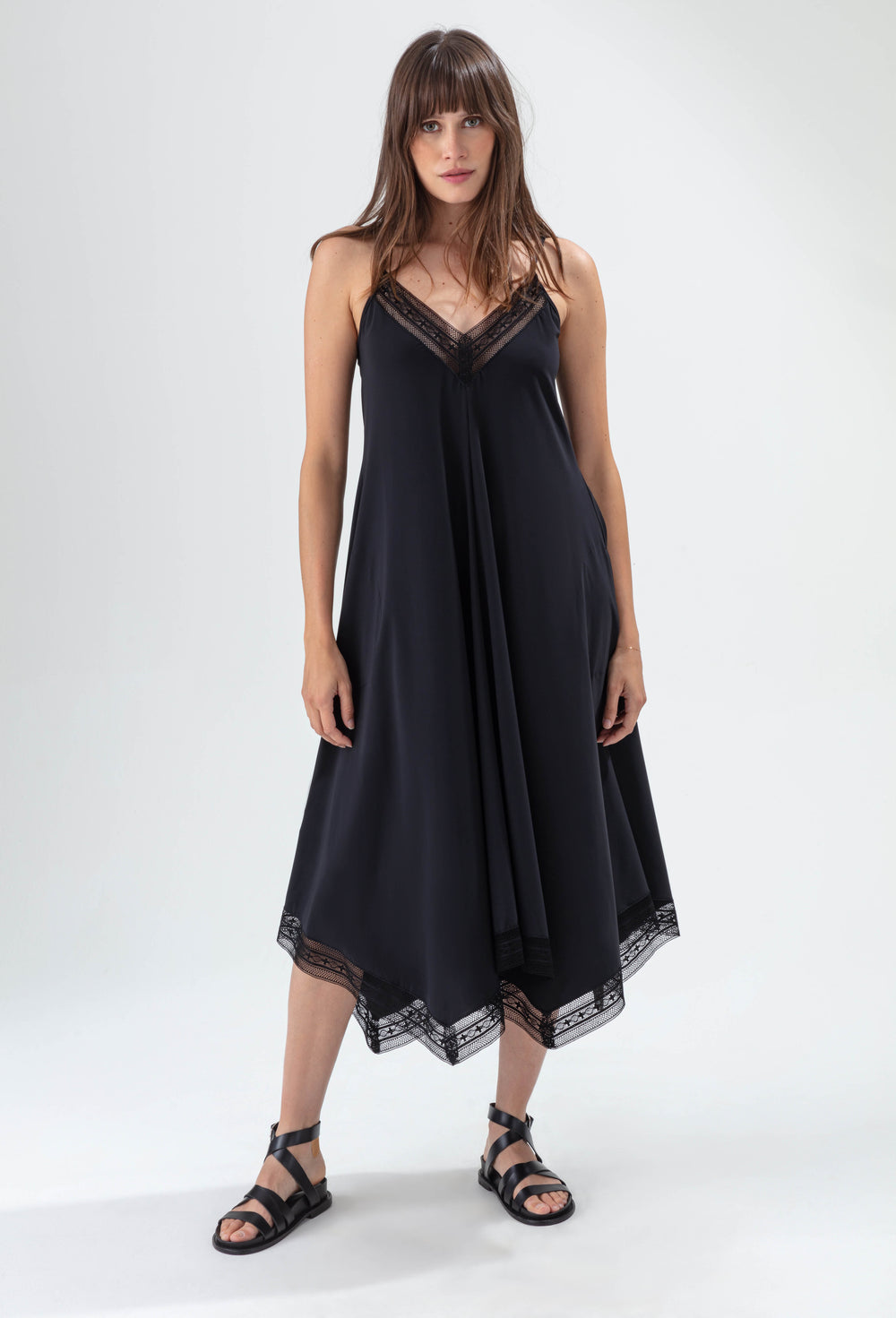 Robe Sunset noire en jersey technique 1