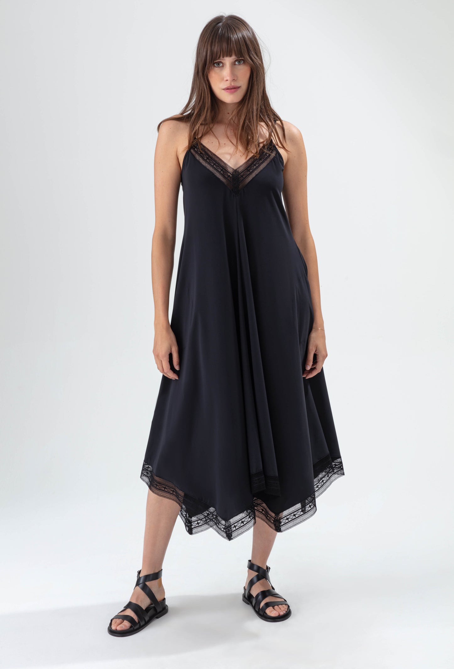 Robe Sunset noire en jersey technique 1