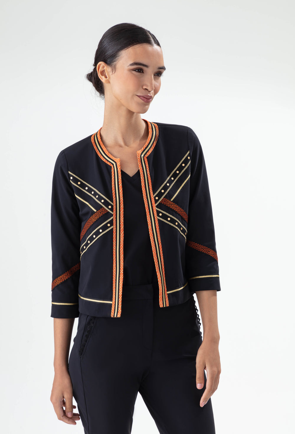 Veste Égérie imprimé graphique en jersey technique 1