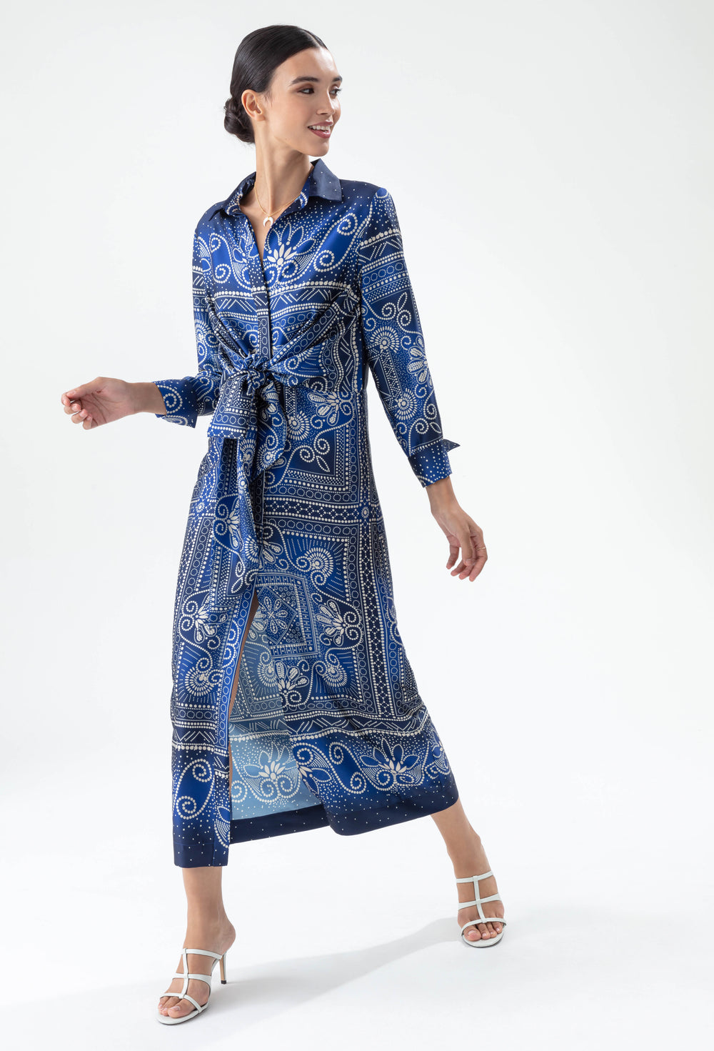 Robe Vanessa imprimé foulard 4
