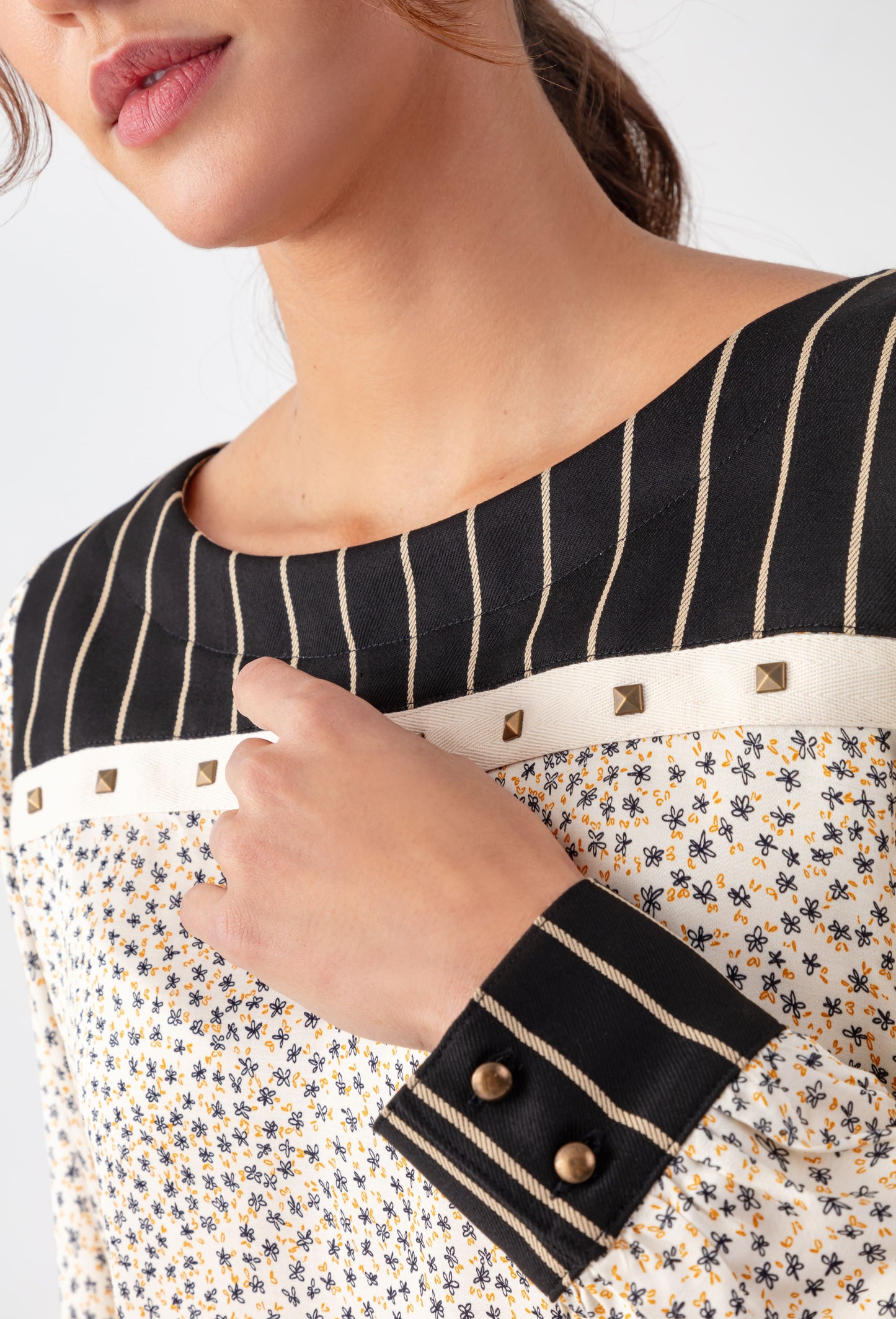 Robe courte Louna bi-matière 2