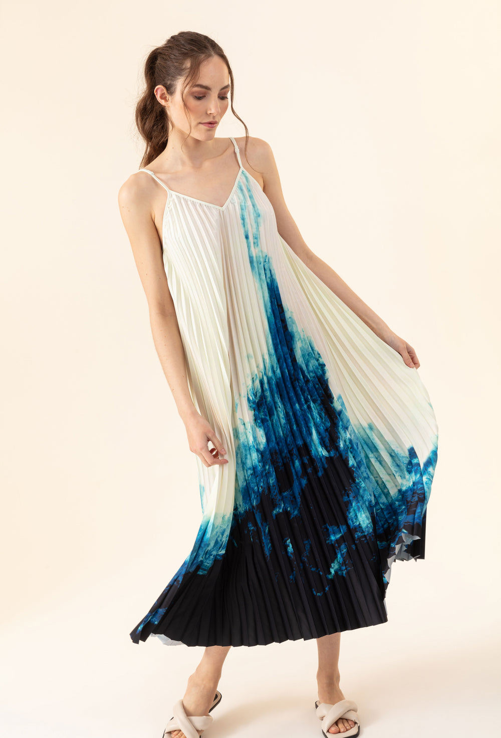 Robe Lagune plissée 1