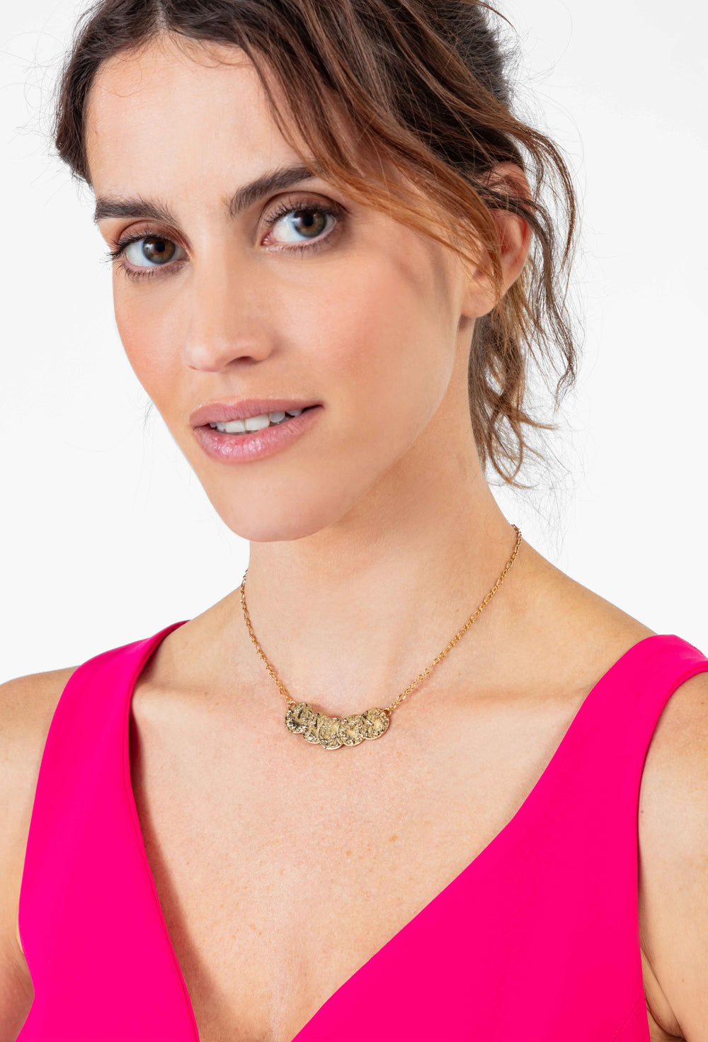 Collier Ade en laiton doré 2