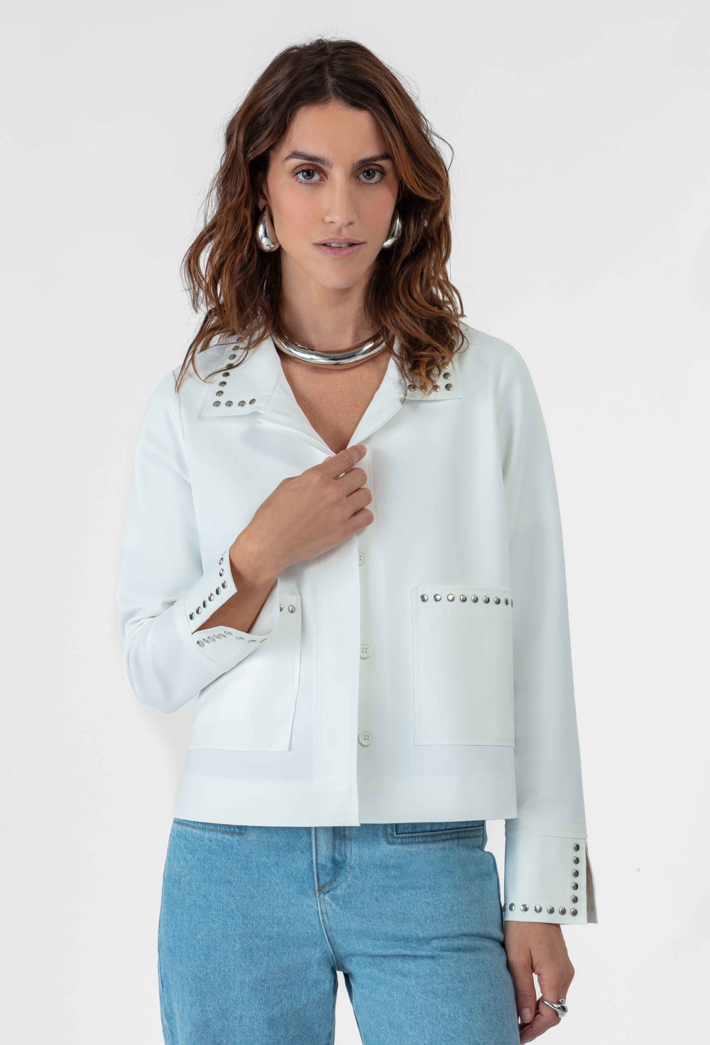Veste Dante en jersey technique blanc 1