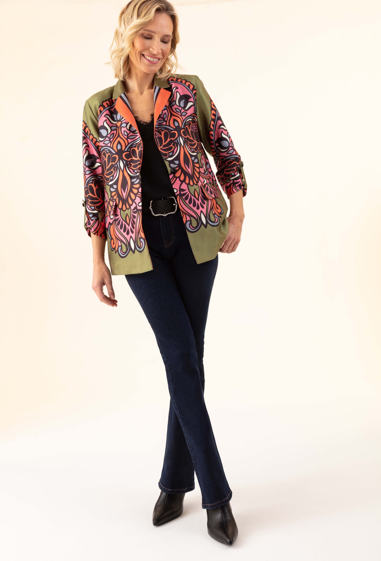 Jean Flare brut en coton 1